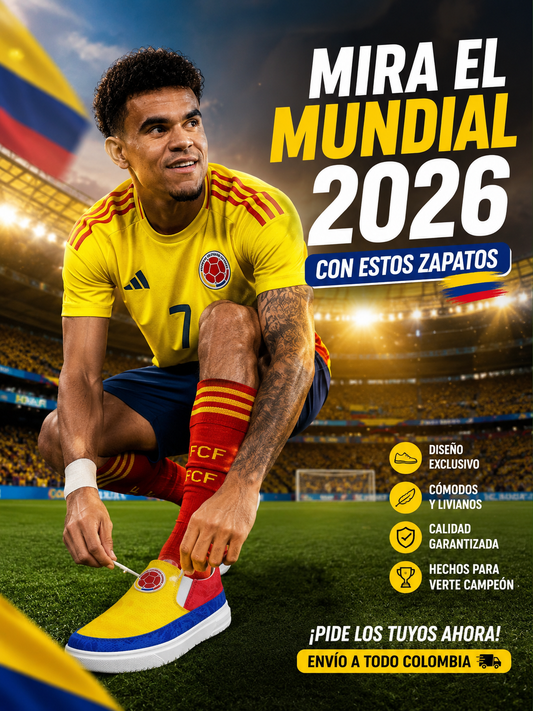 🔥ZAPATOS TRICOLOR MUNDIALISTA 🇨🇴