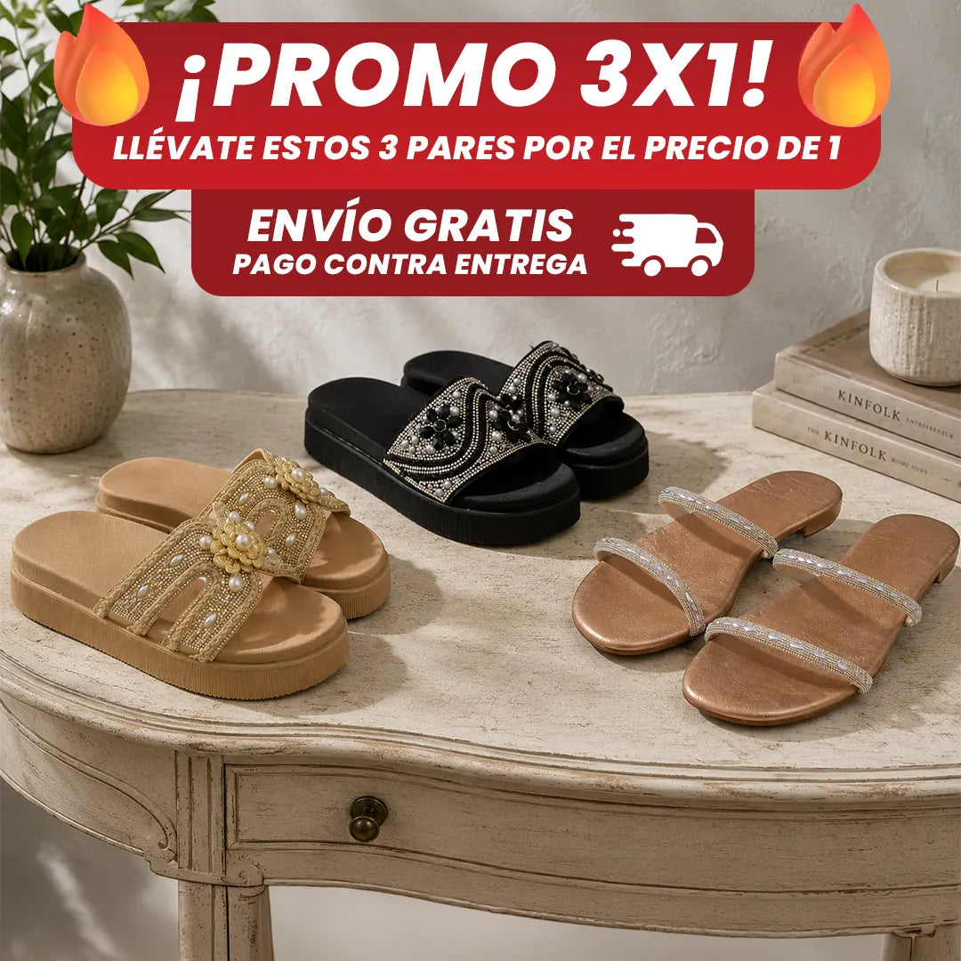 ✨3x1 Kit de sandalias IMPERDIBLE💃✨