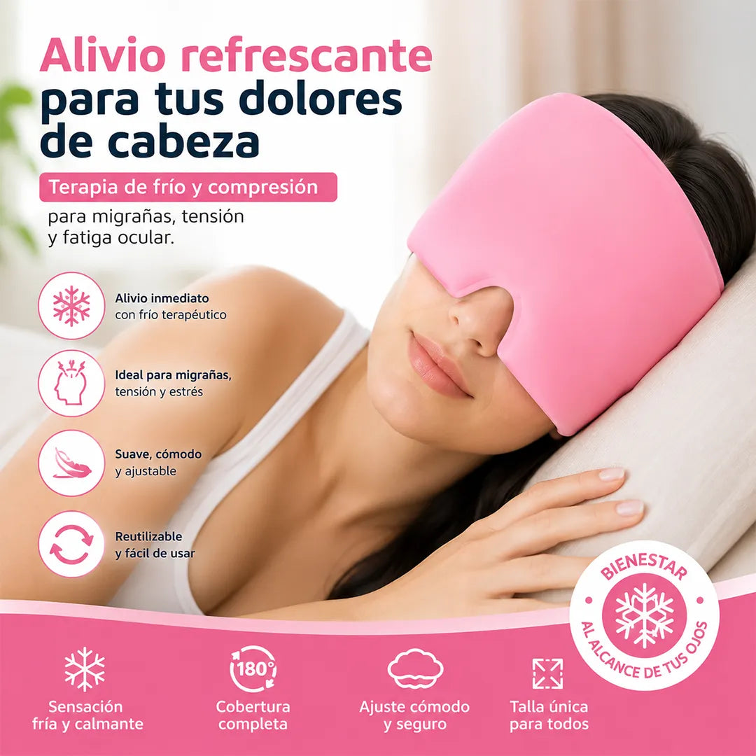 Gorro de gel para migraña y dolor de cabeza